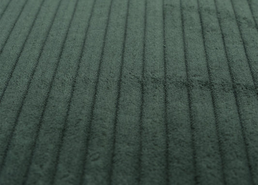 Cosmo Casa - Ontspannings-Schommelstoel met Kruk - Stoffen Koord - Groen - Wit Frame