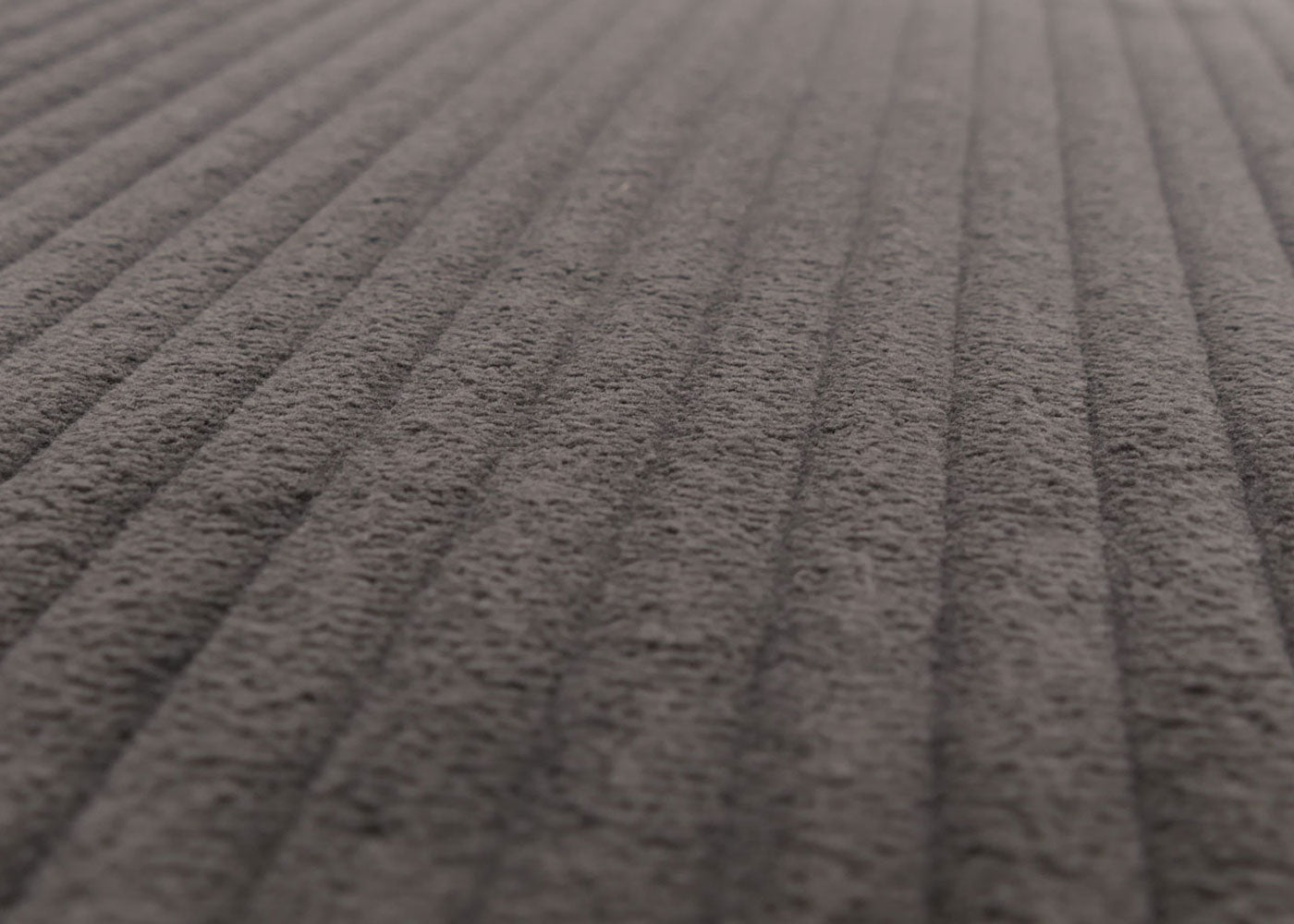 Cosmo Casa - Relax-Schommelstoel met Kruk - Stoffen Koord - Donkergrijs - Wit Frame