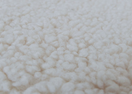 Cosmo Casa - Schommel Relaxstoel met Kruk - Bouclé Bekleding - Crèmekleurig Frame - Donkere Bekleding