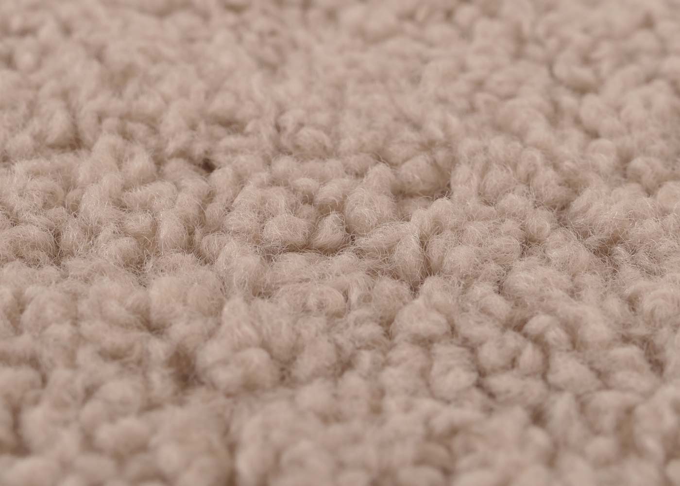 Cosmo Casa - Relax-Schommelstoel met Kruk - Bouclé Stof - Bruin - Donker Frame