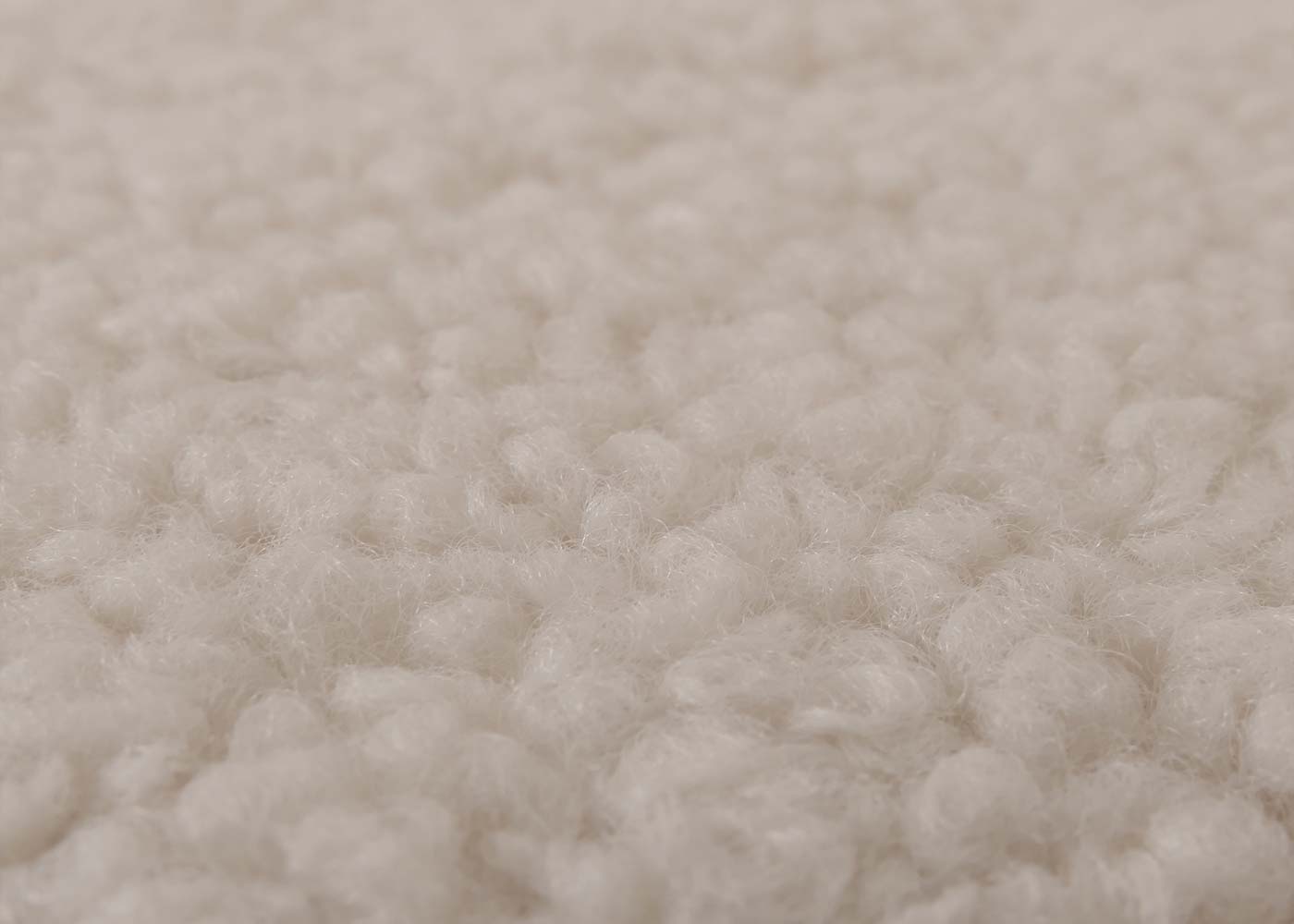 Cosmo Casa - Relax-Schommelstoel met Kruk - Bouclé Stof - Crème - Wit Frame