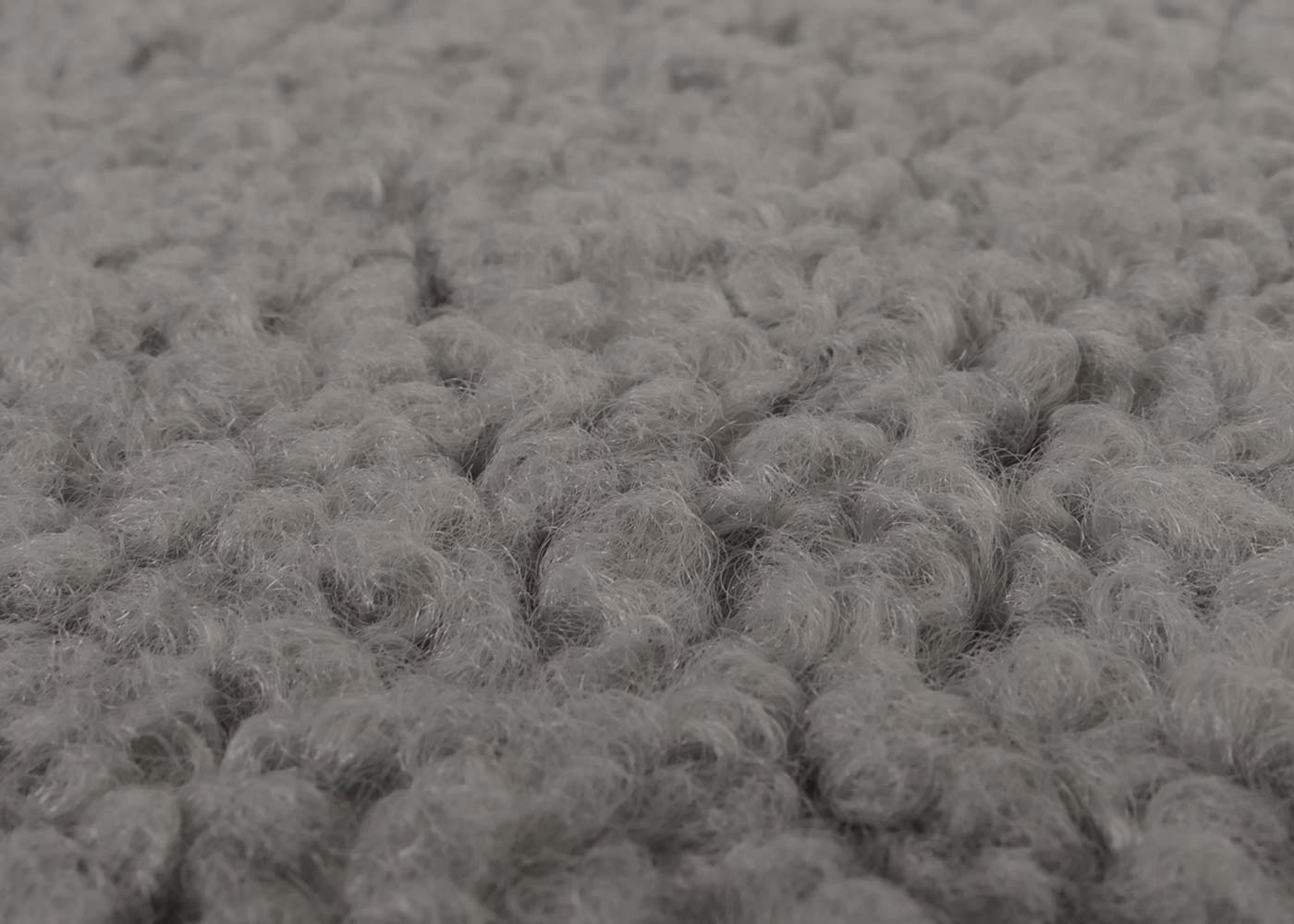 Cosmo Casa - Relax-Schommelstoel met Kruk - Bouclé Stof - Grijs - Wit Frame