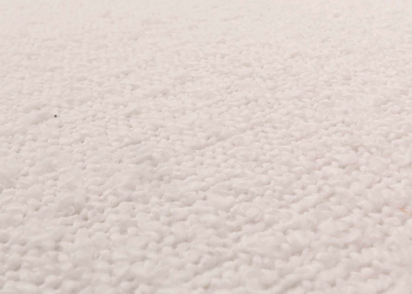 Cosmo Casa - Loungestoel - Cocktail-Vleugelfauteuil - Gestoffeerde Retro Vintage Stoel - Boucle Stof - 600gm - Wit