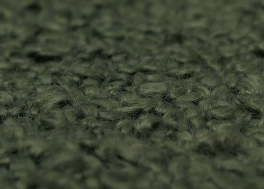 Cosmo Casa - Loungestoel - Cocktail-Vleugelfauteuil - Gestoffeerde Retro Vintage Stoel - Boucle Stof - 600gm - Groen