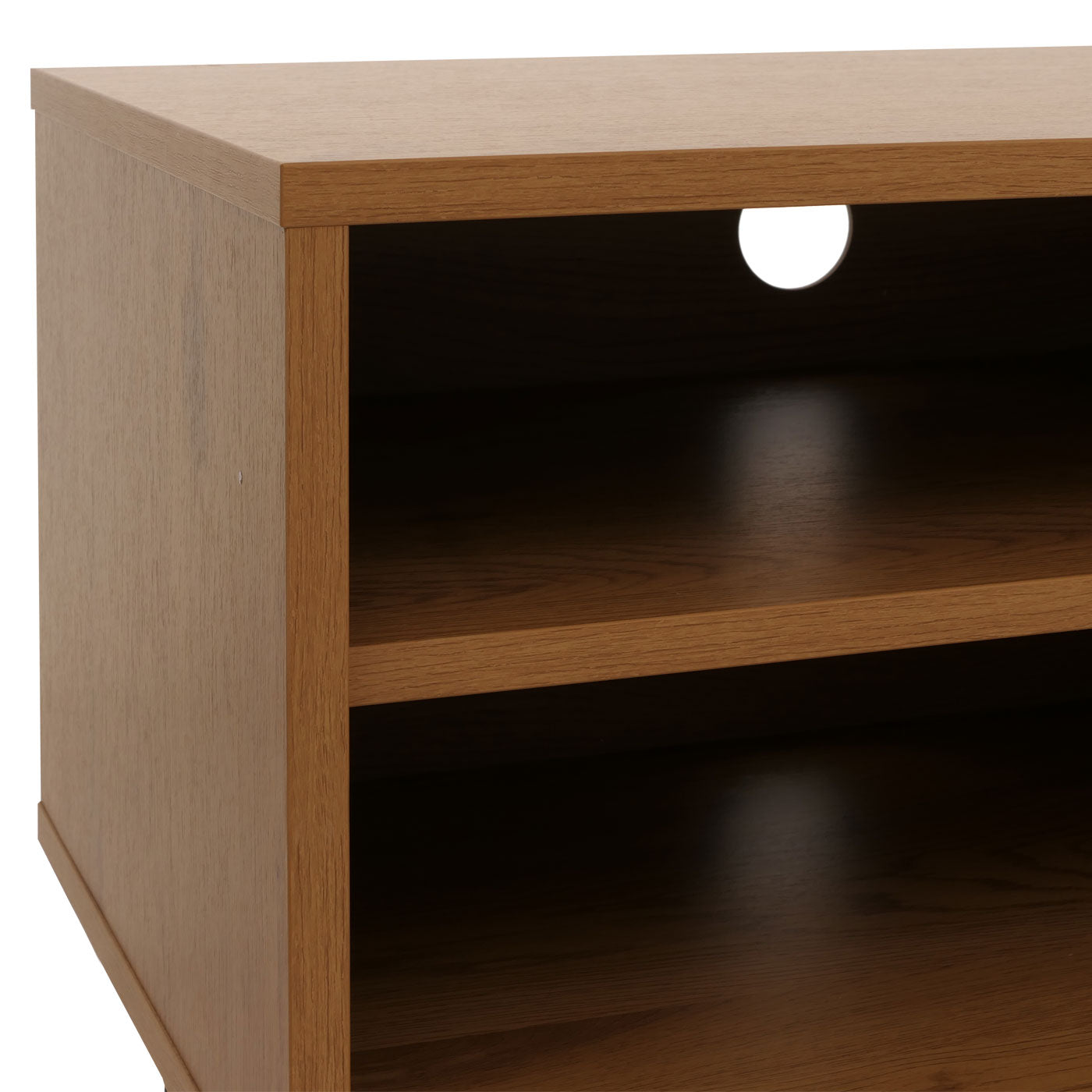 Cosmo Casa - TV-rek - Lowboard TV-meubel - Scandinavische Stijl - Metaal - Hout Melamine - Naturel - 50x120x40cm