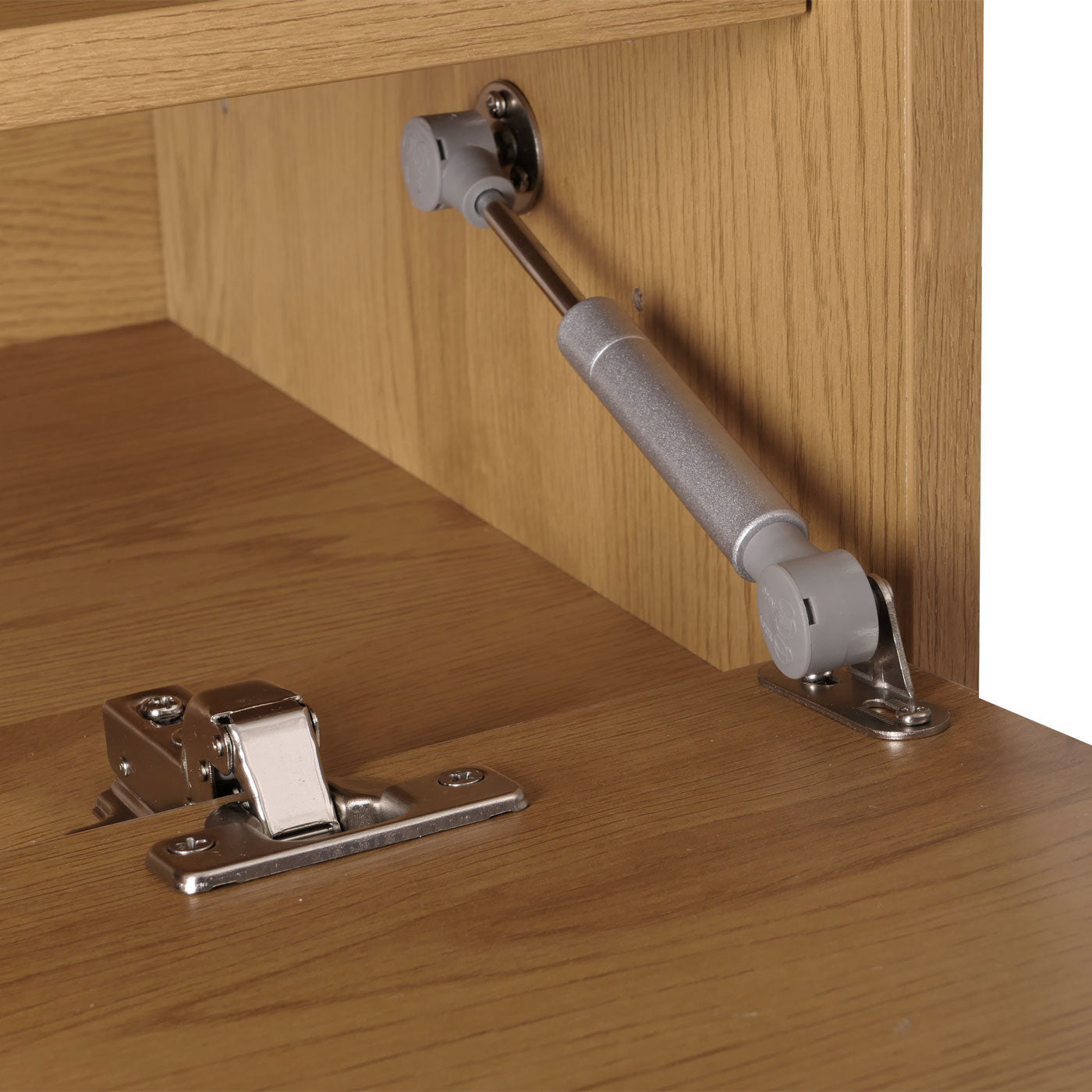 Cosmo Casa - TV-rek - Lowboard TV-meubel - Scandinavische Stijl - Metaal - Hout Melamine - Naturel - 50x120x40cm