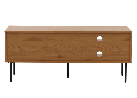 Cosmo Casa - TV-rek - Lowboard TV-meubel - Scandinavische Stijl - Metaal - Hout Melamine - Naturel - 50x120x40cm