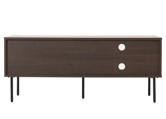 Cosmo Casa - TV-rek - Lowboard TV-meubel - Scandinavische Stijl - Metaal - Hout Melamine - Donkerbruin - 50x120x40cm