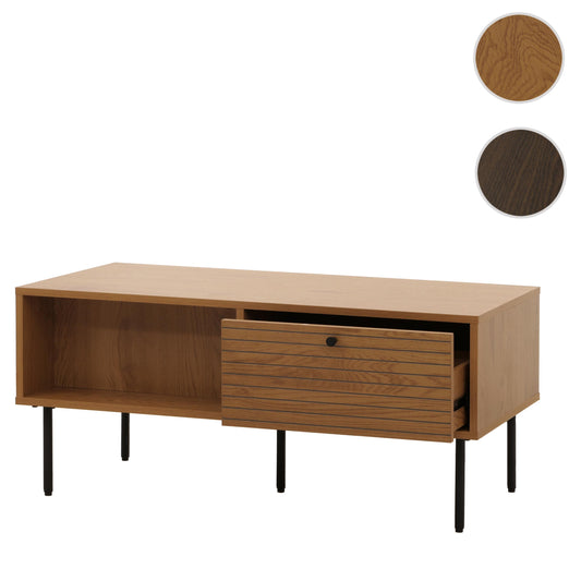 Cosmo Casa - Salontafel - Woonkamertafel - Salontafel - Scandinavische Stijl - Metaal - Hout Melamine - Naturel - 45x100x50cm