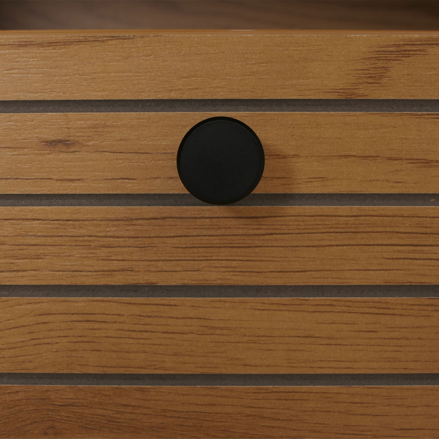 Cosmo Casa - Nachtkastje - Lade - Scandinavische Stijl - Metaal - Hout Melamine - Naturel - 50x40x50cm