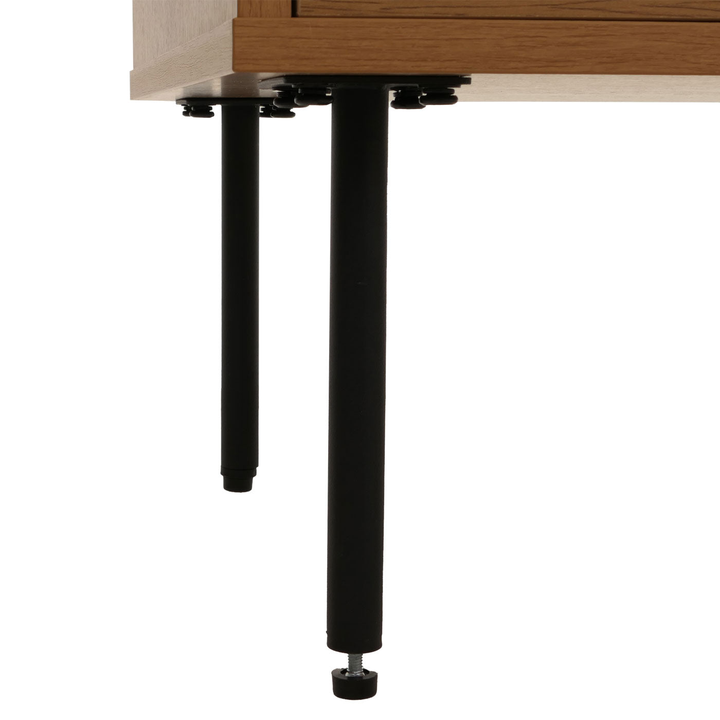 Cosmo Casa - Nachtkastje - Lade - Scandinavische Stijl - Metaal - Hout Melamine - Naturel - 50x40x50cm