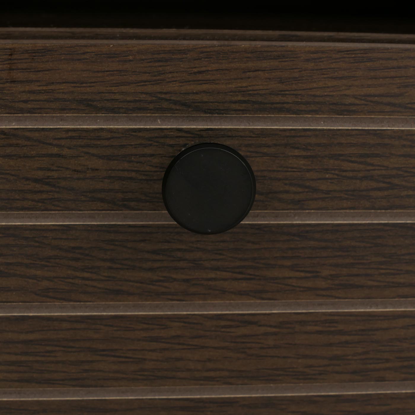 Cosmo Casa - Nachtkastje - Lade - Scandinavische Stijl - Metaal - Hout Melamine - Donkerbruin - 50x40x50cm