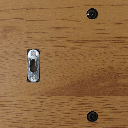 Cosmo Casa - Wandkapstok - 2 Kledingroedes - 4 Haken - Scandinavische Stijl - Metaal - Hout Melamine - Naturel - 20x80x27cm