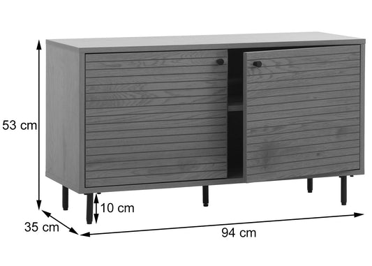 Cosmo Casa - Kledingkast - Ladekast - Scandinavische Stijl - Metaal - Hout Melamine - Naturel - 53x94x35cm