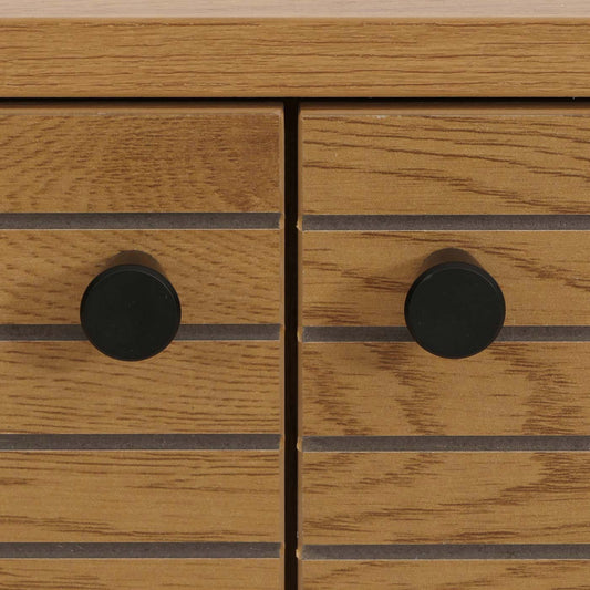 Cosmo Casa - Kledingkast - Ladekast - Scandinavische Stijl - Metaal - Hout Melamine - Naturel - 53x94x35cm