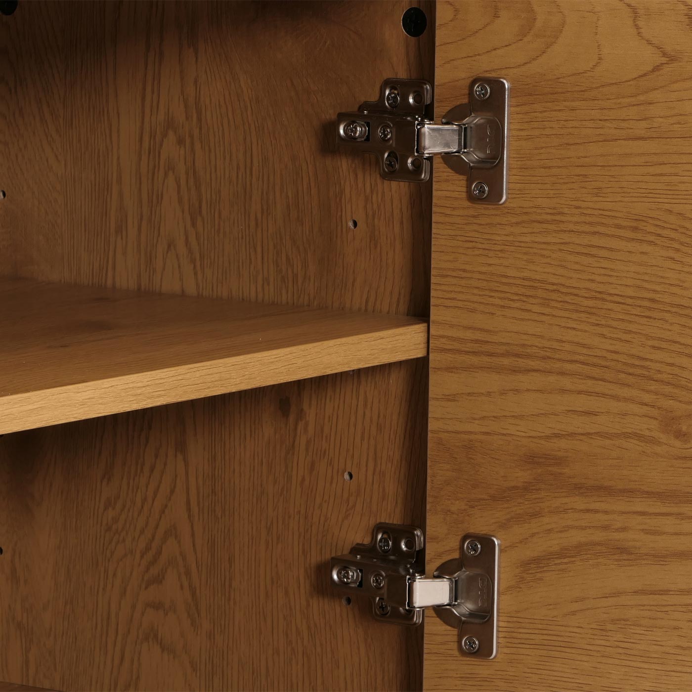 Cosmo Casa - Kledingkast - Ladekast - Scandinavische Stijl - Metaal - Hout Melamine - Naturel - 53x94x35cm