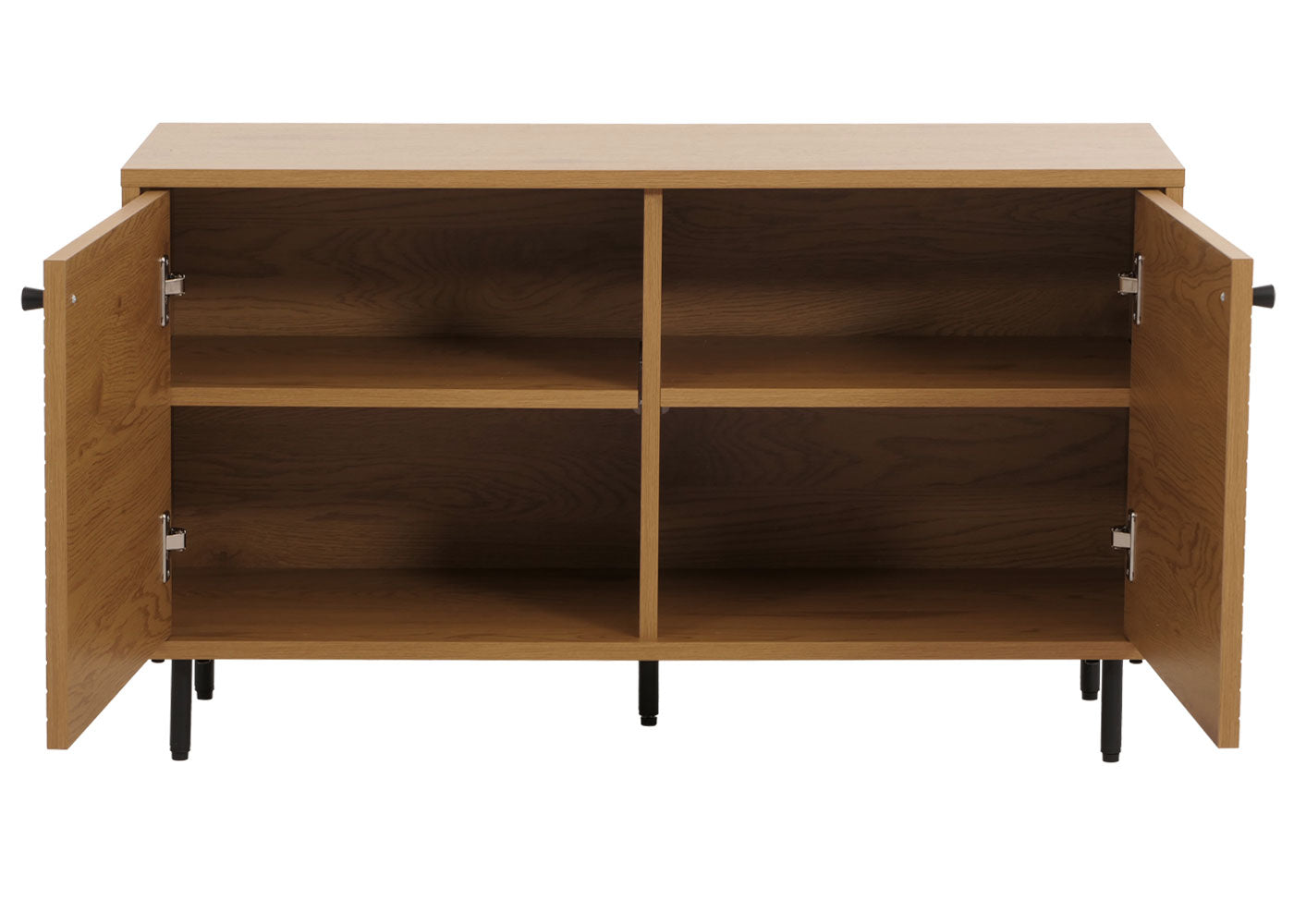 Cosmo Casa - Kledingkast - Ladekast - Scandinavische Stijl - Metaal - Hout Melamine - Naturel - 53x94x35cm