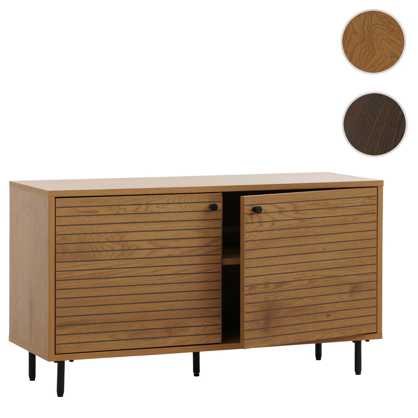Cosmo Casa - Kledingkast - Ladekast - Scandinavische Stijl - Metaal - Hout Melamine - Naturel - 53x94x35cm