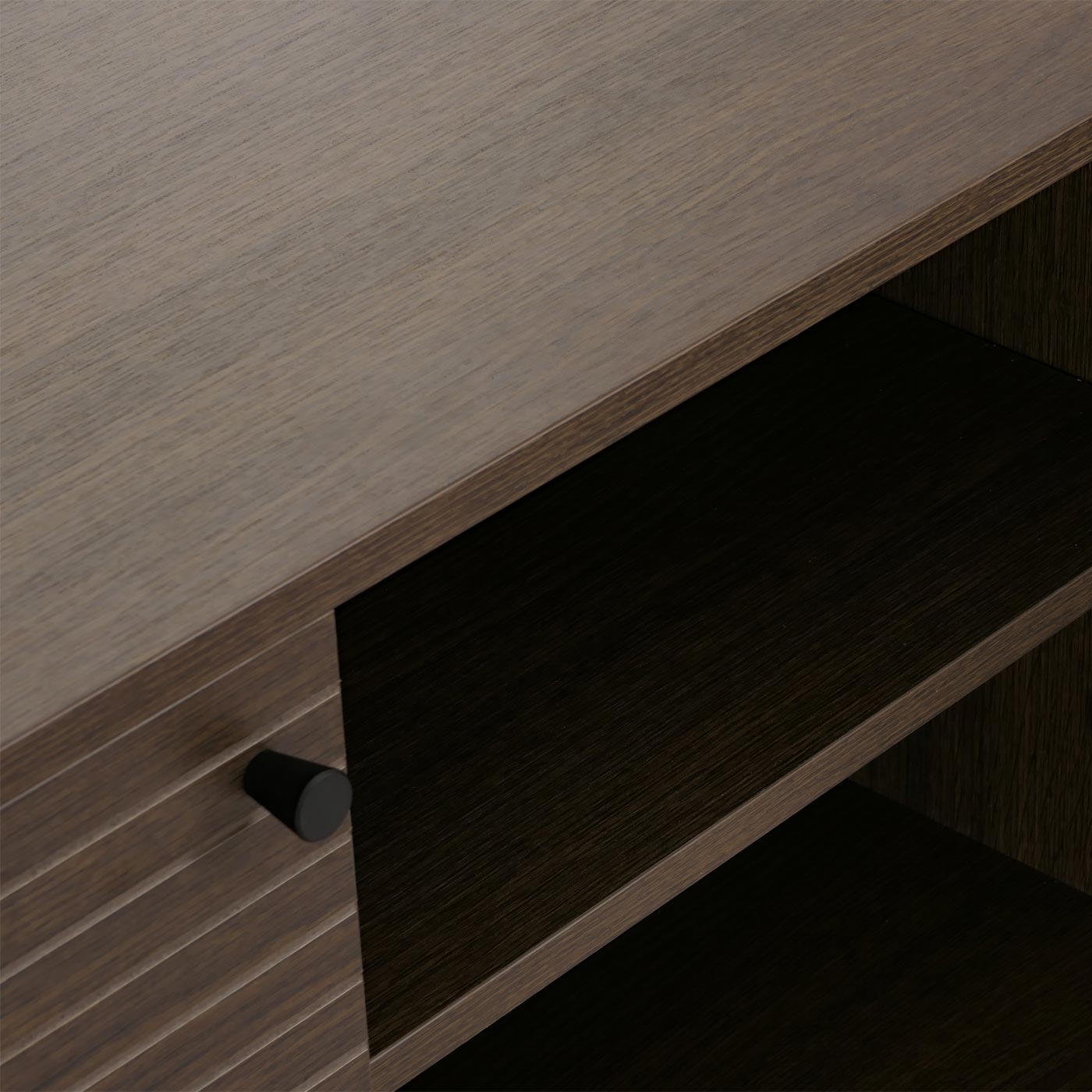 Cosmo Casa - Kledingkast Ladekast - Scandinavische Stijl - Metaal en Houtmelamine - 53x94x35cm - Donkerbruin