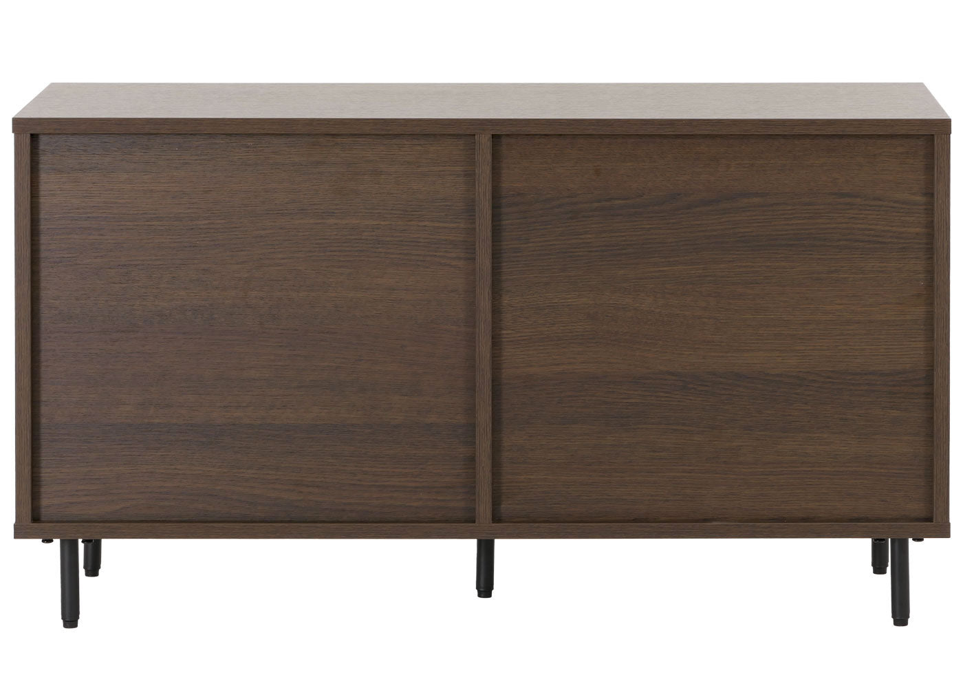 Cosmo Casa - Kledingkast Ladekast - Scandinavische Stijl - Metaal en Houtmelamine - 53x94x35cm - Donkerbruin