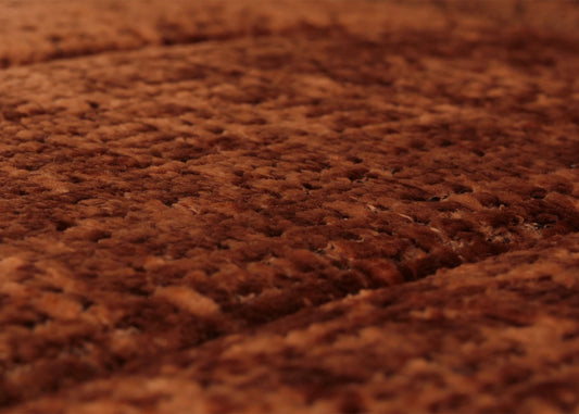 Cosmo Casa - Schommelstoel - Relaxstoel - Hout - FSC Gecertificeerd - Stoftextiel Chenille - 465gm - Terracotta - Naturel Frame