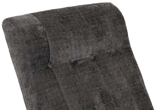 Cosmo Casa - Schommelstoel - Relaxstoel - Hout - FSC Gecertificeerd - Stoftextiel Chenille - 465gm - Donkergrijs - Naturel Frame