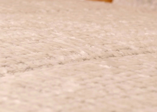 Cosmo Casa - Schommelstoel - Relaxstoel - Hout - FSC Gecertificeerd - Stoftextiel Chenille - 465gm - Crème - Naturel Frame