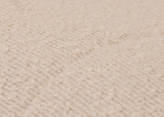 Cosmo Casa - Schommelstoel - Relaxstoel - Hout - FSC Gecertificeerd - Stoftextiel Bouclé - 450gm - Beige - Naturel Frame