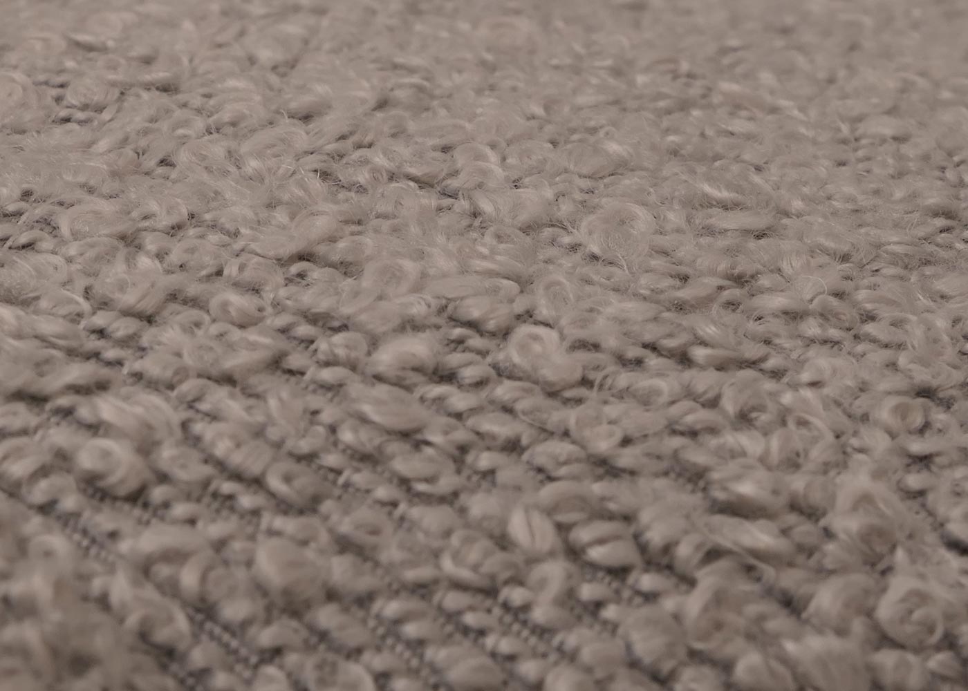 Cosmo Casa - Schommelstoel - Relaxstoel - Hout - FSC Gecertificeerd - Stoftextiel Bouclé - 450gm - Grijs - Naturel Frame