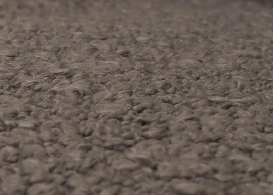 Cosmo Casa - Schommelstoel - Relaxstoel - Hout - FSC Gecertificeerd - Stoftextiel Bouclé - 450gm - Donkergrijs - Naturel Frame