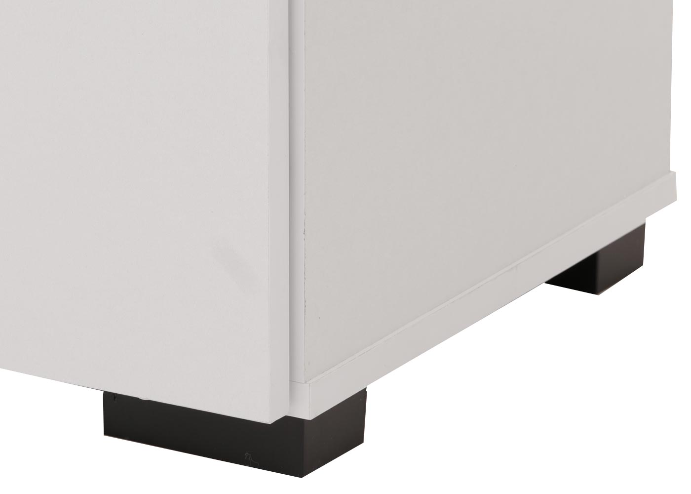 Cosmo Casa - Ladekast - Dressoirkast - 3D Geweven Design - 2 Deuren - 3 Opbergvakken - Soft-Close - 82x80x37cm - Wit