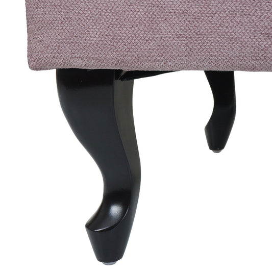 Cosmo Casa - Chesterfield Poef - Voetensteun - Waterafstotende Textiel - Lichtroze