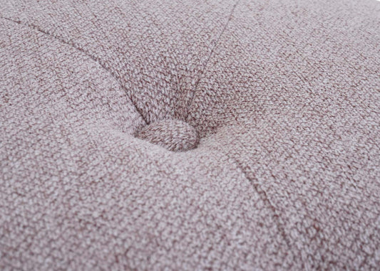 Cosmo Casa - Chesterfield Poef - Voetensteun - Waterafstotende Textiel - Lichtroze