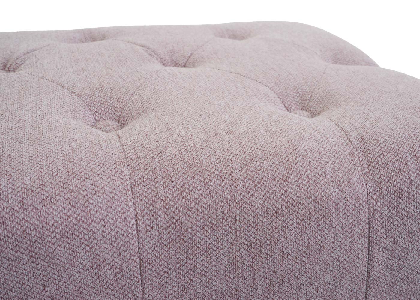 Cosmo Casa - Chesterfield Poef - Voetensteun - Waterafstotende Textiel - Lichtroze