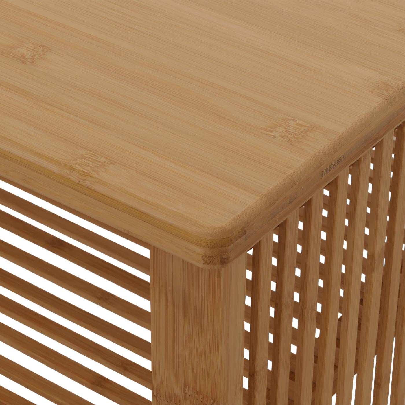 Cosmo Casa - Bamboe Salontafel - Woonkamertafel - Salontafel - Bijzettafel - Opbergvak - FSC Gecertificeerd - 46x97x55cm