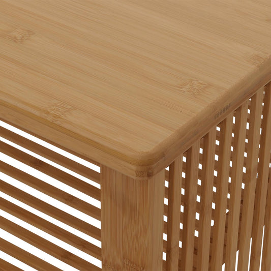 Cosmo Casa - Bamboe Salontafel - Woonkamertafel - Salontafel - Bijzettafel - Opbergvak - FSC Gecertificeerd - 46x97x55cm