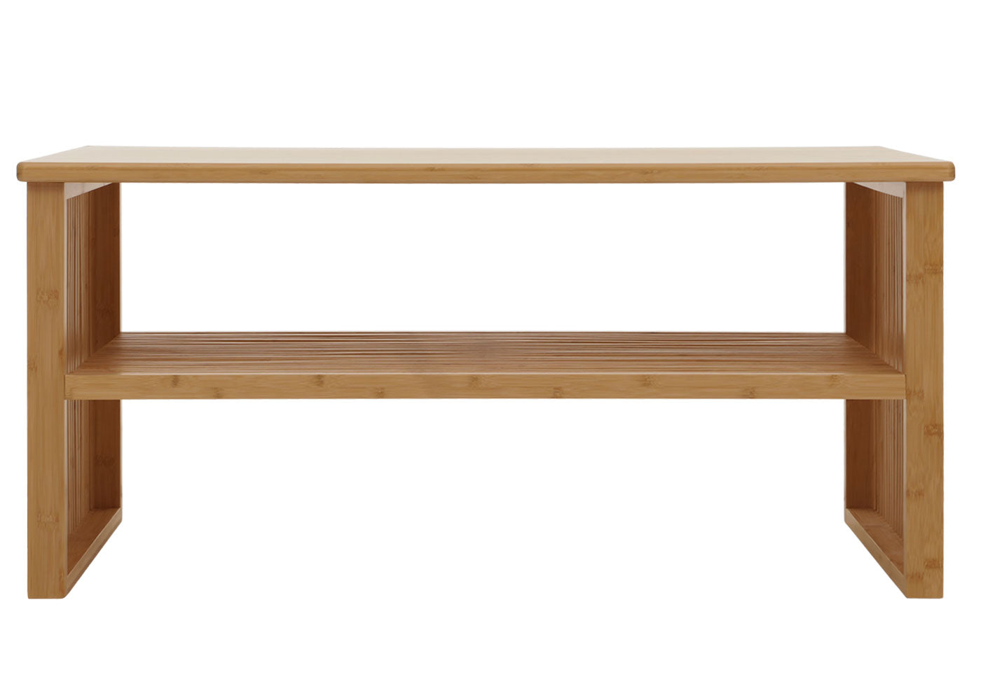 Cosmo Casa - Bamboe Salontafel - Woonkamertafel - Salontafel - Bijzettafel - Opbergvak - FSC Gecertificeerd - 46x97x55cm