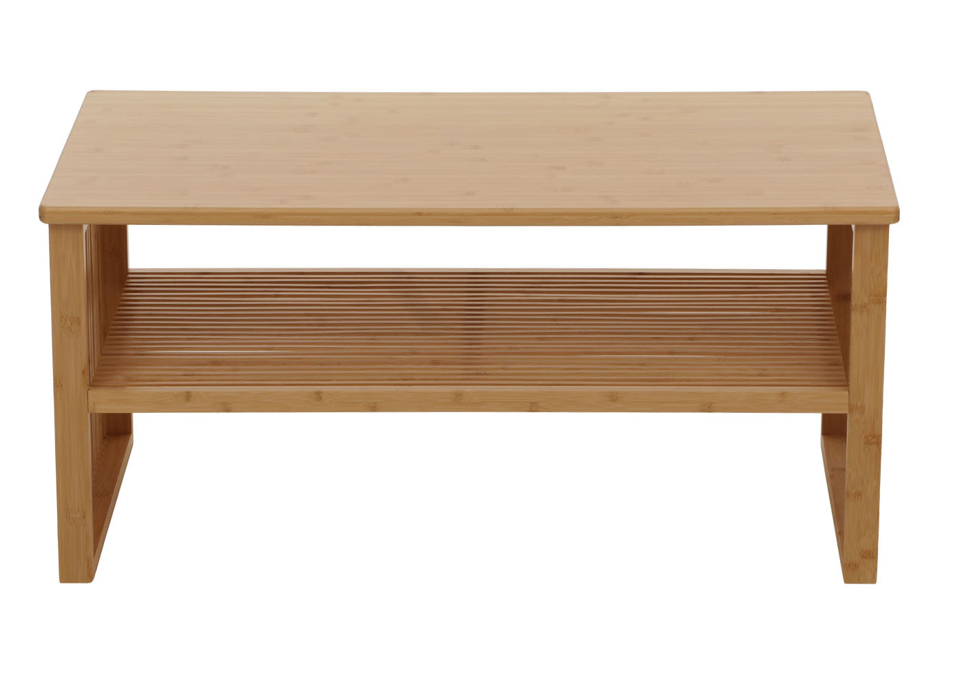 Cosmo Casa - Bamboe Salontafel - Woonkamertafel - Salontafel - Bijzettafel - Opbergvak - FSC Gecertificeerd - 46x97x55cm