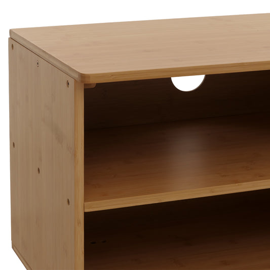 Cosmo Casa - Bamboe TV-rek - TV-tafel - Lowboard - Ladekast - Opbergvak - FSC Gecertificeerd - 50x140x40cm
