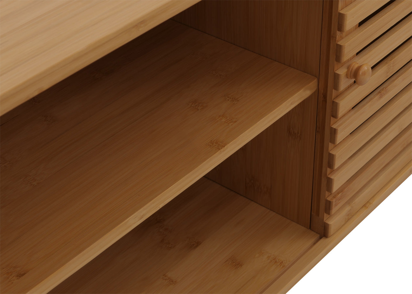 Cosmo Casa - Bamboe TV-rek - TV-tafel - Lowboard - Ladekast - Opbergvak - FSC Gecertificeerd - 50x140x40cm