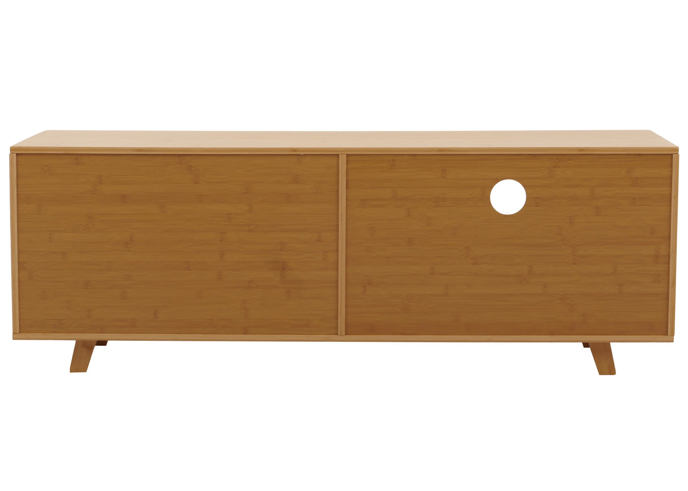 Cosmo Casa - Bamboe TV-rek - TV-tafel - Lowboard - Ladekast - Opbergvak - FSC Gecertificeerd - 50x140x40cm
