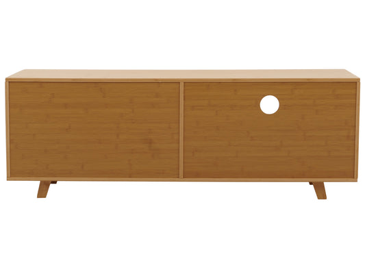 Cosmo Casa - Bamboe TV-rek - TV-tafel - Lowboard - Ladekast - Opbergvak - FSC Gecertificeerd - 50x140x40cm