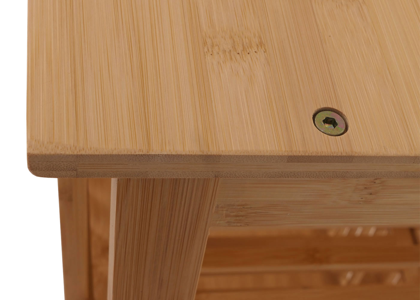 Cosmo Casa - Bamboe Staande Plank - Badkamerkast - Ladekast - 3 Planken - Schuifdeur - FSC Gecertificeerd - 115x80x45cm