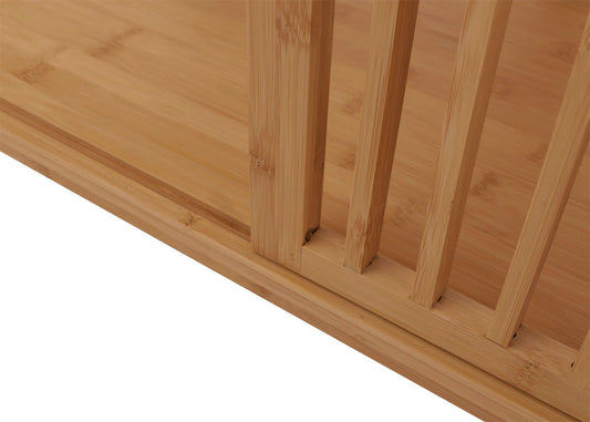 Cosmo Casa - Bamboe Staande Plank - Badkamerkast - Ladekast - 3 Planken - Schuifdeur - FSC Gecertificeerd - 115x80x45cm