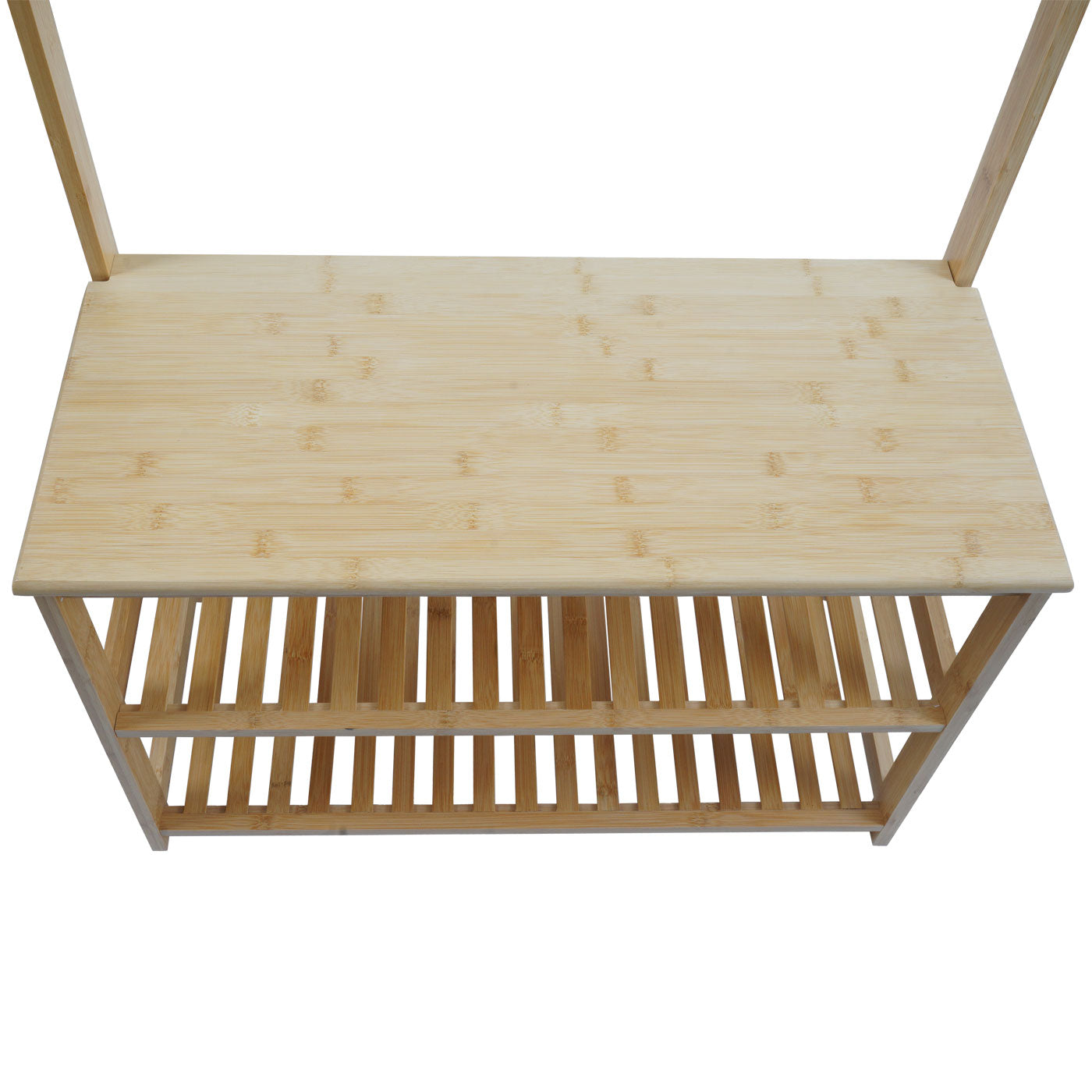 Cosmo Casa - Bamboe Staande Kapstok - Kapstok - Schoenenrek - Bank - FSC Gecertificeerd - 170x70x31cm