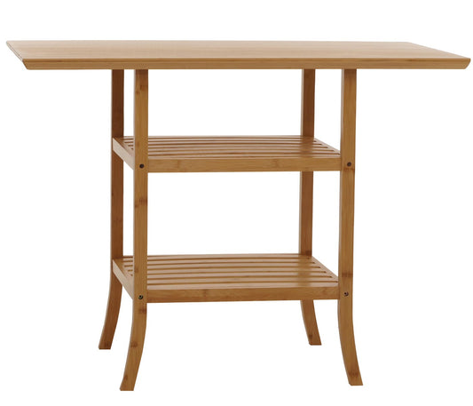 Cosmo Casa - Bamboe Tafel - Balkontafel - Bijzettafel - Eettafel - Multifunctionele Tafel - FSC Gecertificeerd - 100x60cm