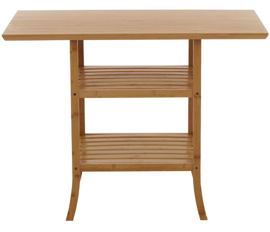 Cosmo Casa - Bamboe Tafel - Balkontafel - Bijzettafel - Eettafel - Multifunctionele Tafel - FSC Gecertificeerd - 100x60cm