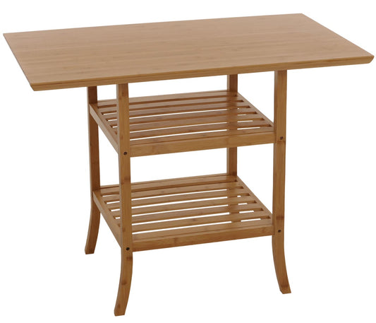 Cosmo Casa - Bamboe Tafel - Balkontafel - Bijzettafel - Eettafel - Multifunctionele Tafel - FSC Gecertificeerd - 100x60cm