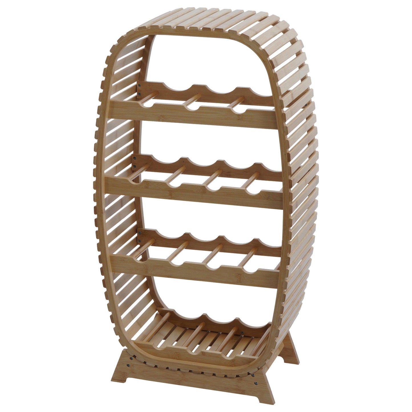 Cosmo Casa - Bamboe Wijnrek - Flessenrek voor 14 Flessen - FSC Gecertificeerd - 85x46x25cm