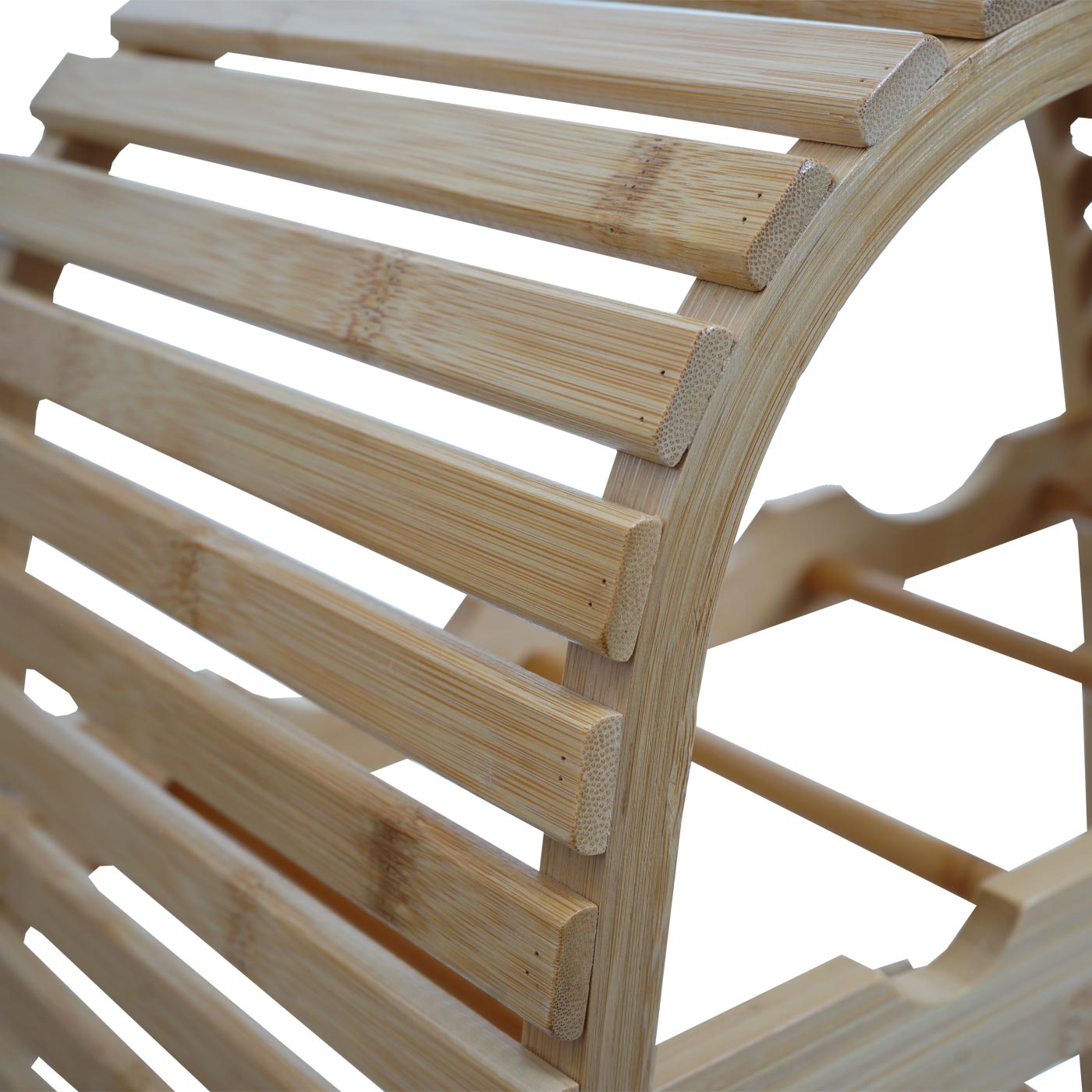 Cosmo Casa - Bamboe Wijnrek - Flessenrek voor 14 Flessen - FSC Gecertificeerd - 85x46x25cm